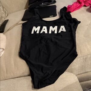 Amazon Black 'MAMA' Swimsuit